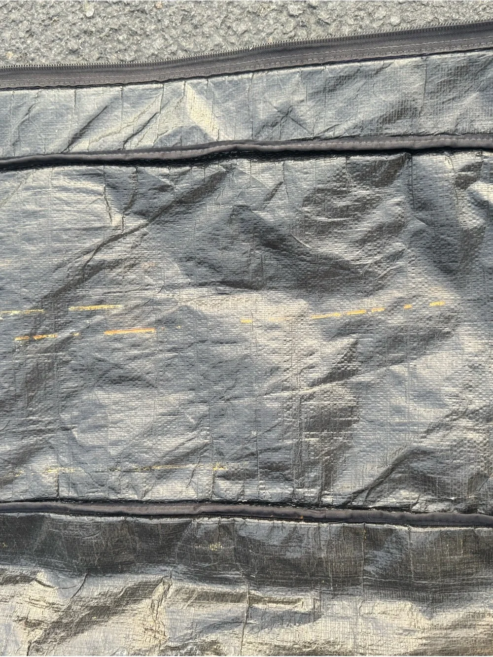 Vintage DaKine Snowboard Bag Padded Travel Carrier Gray Blue Ski Case Zip